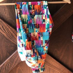 Lularoe OS Disney Castle leggings